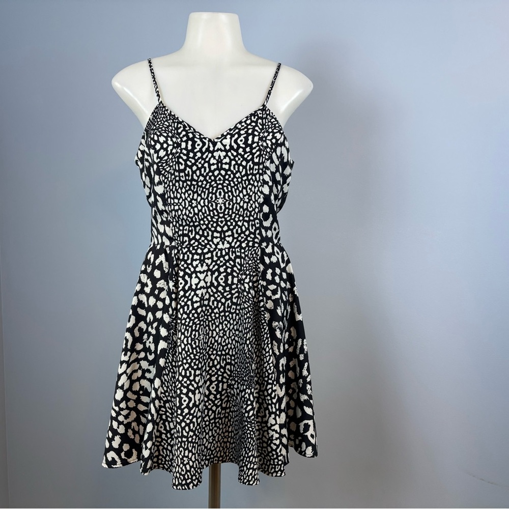 Bar III Black and White Patterned Dress